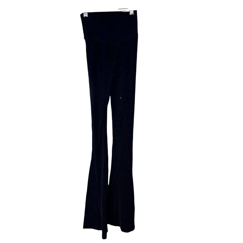 OFFLINE by Aerie Real Me Super Flare Leggings Womens XS Black Synthetic